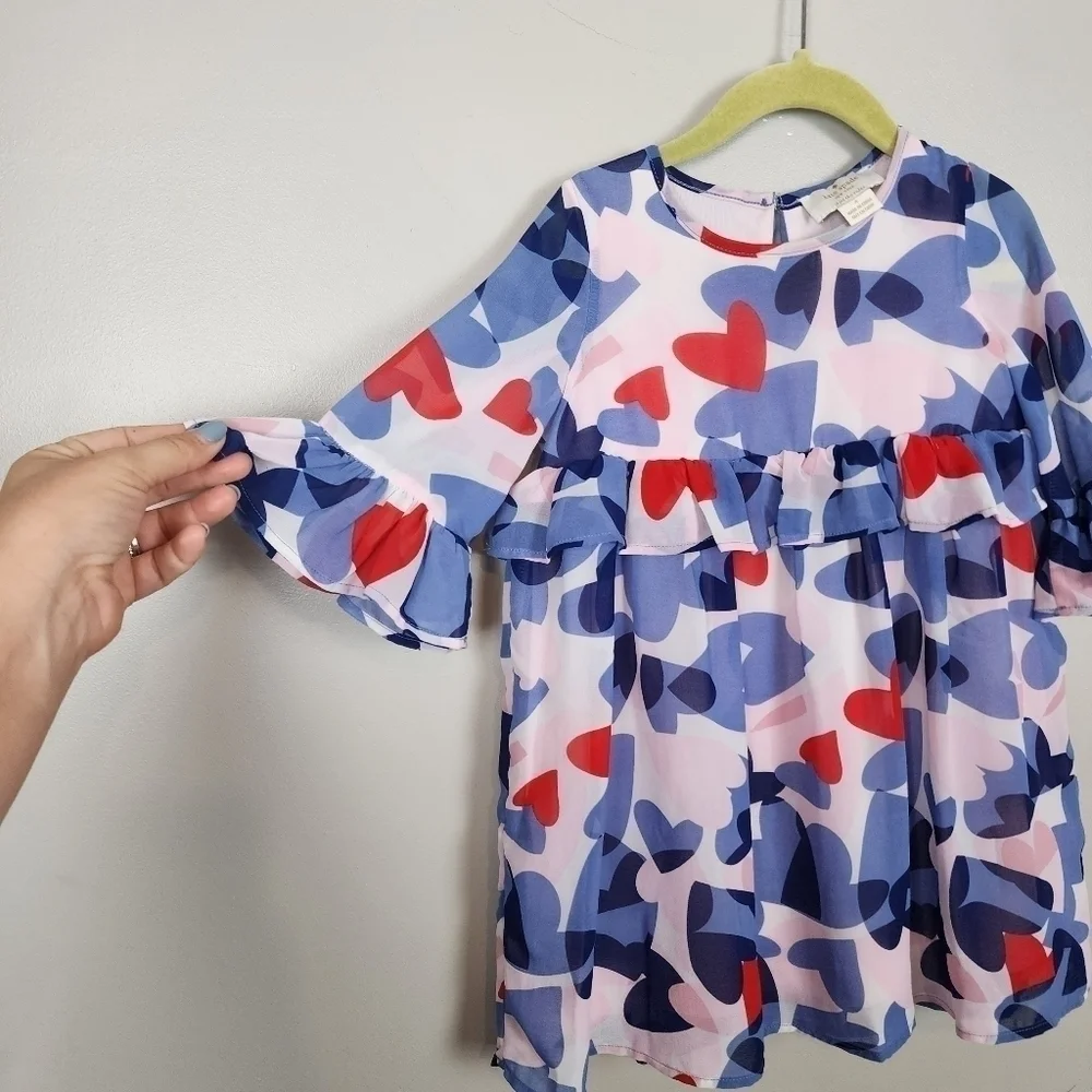 kate spade little girls heart dress, size 4